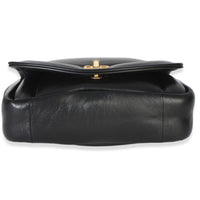 Chanel Black Lambskin Medium Simply Flap Bag Handbag 6