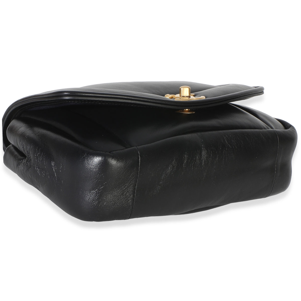 Chanel Black Lambskin Medium Simply Flap Bag Handbag 8