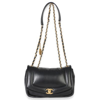 Chanel Black Lambskin Medium Simply Flap Bag Handbag 9