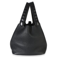Hermès Black Clemence Matte Alligator Touch Picotin Lock 22 GHW Handbag 4