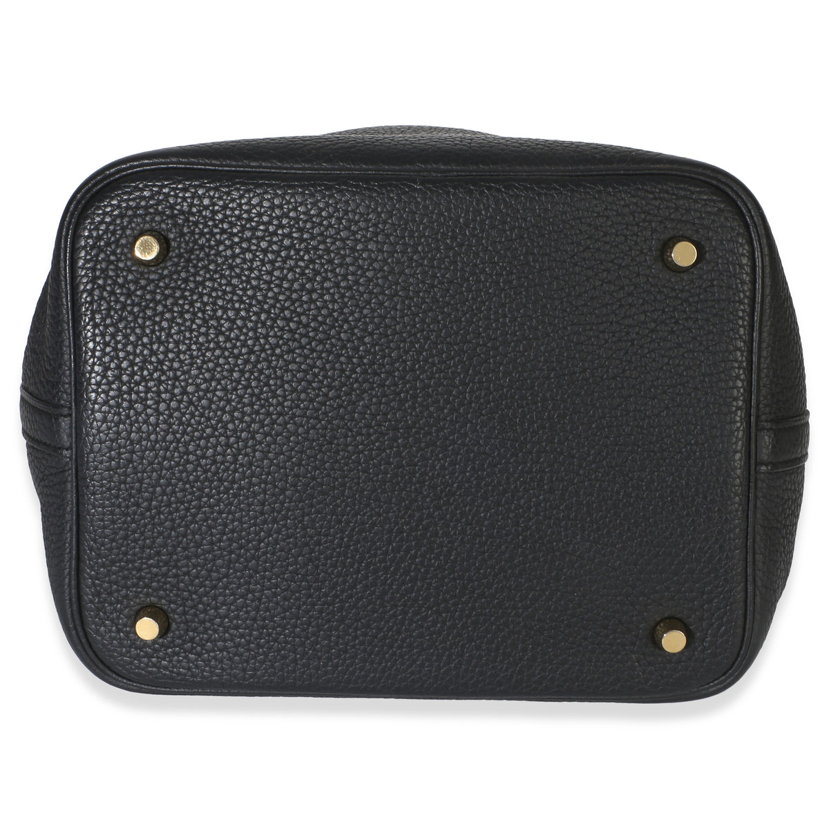 Hermès Black Clemence Matte Alligator Touch Picotin Lock 22 GHW Handbag 5