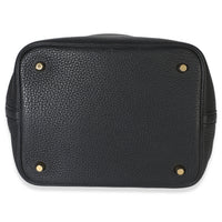 Hermès Black Clemence Matte Alligator Touch Picotin Lock 22 GHW Handbag 5