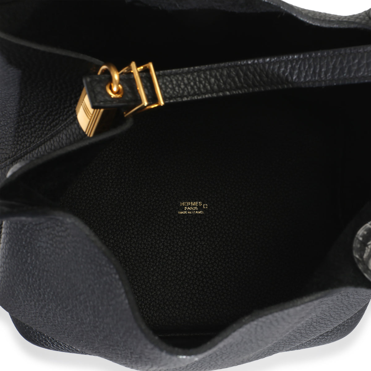 Hermès Black Clemence Matte Alligator Touch Picotin Lock 22 GHW Handbag 9