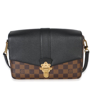 Louis Vuitton Black Damier Ebene Canvas Clapton PM Handbag fv
