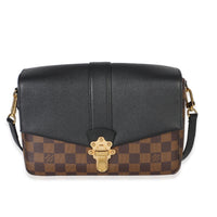 Louis Vuitton Black Damier Ebene Canvas Clapton PM Handbag fv