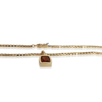 Cartier Yellow Gold Citrine Dona Necklace sv