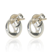 Tiffany & Co. Sterling Silver  Elsa Peretti Eternal Circle Earrings pv