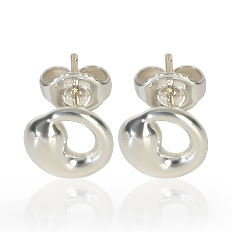 Tiffany & Co. Sterling Silver  Elsa Peretti Eternal Circle Earrings fv