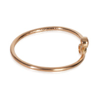 Tiffany & Co. Rose Gold Diamond Elsa Peretti Hoop Ring pv