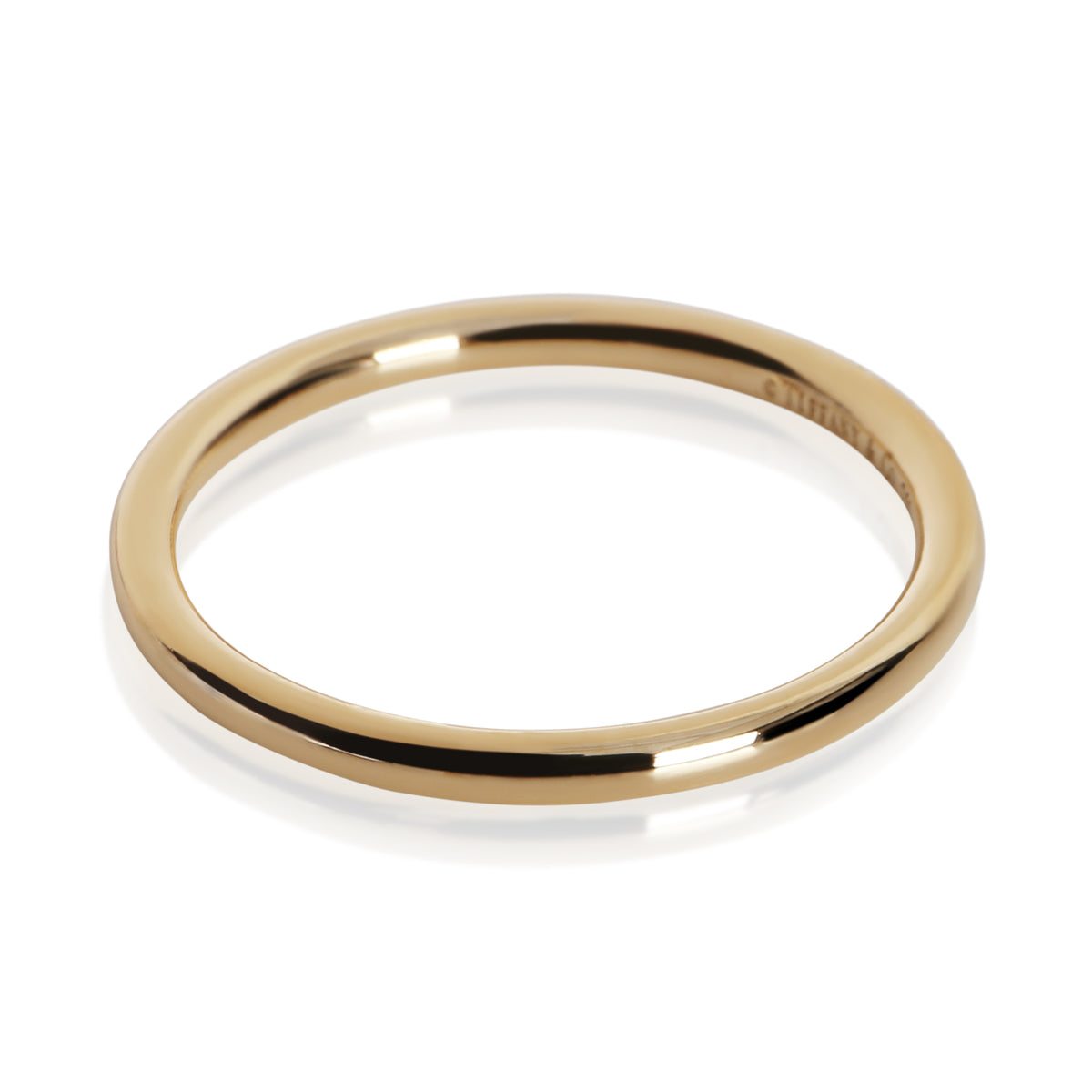 Tiffany & Co. Yellow Gold  1.6mm Round Band sv