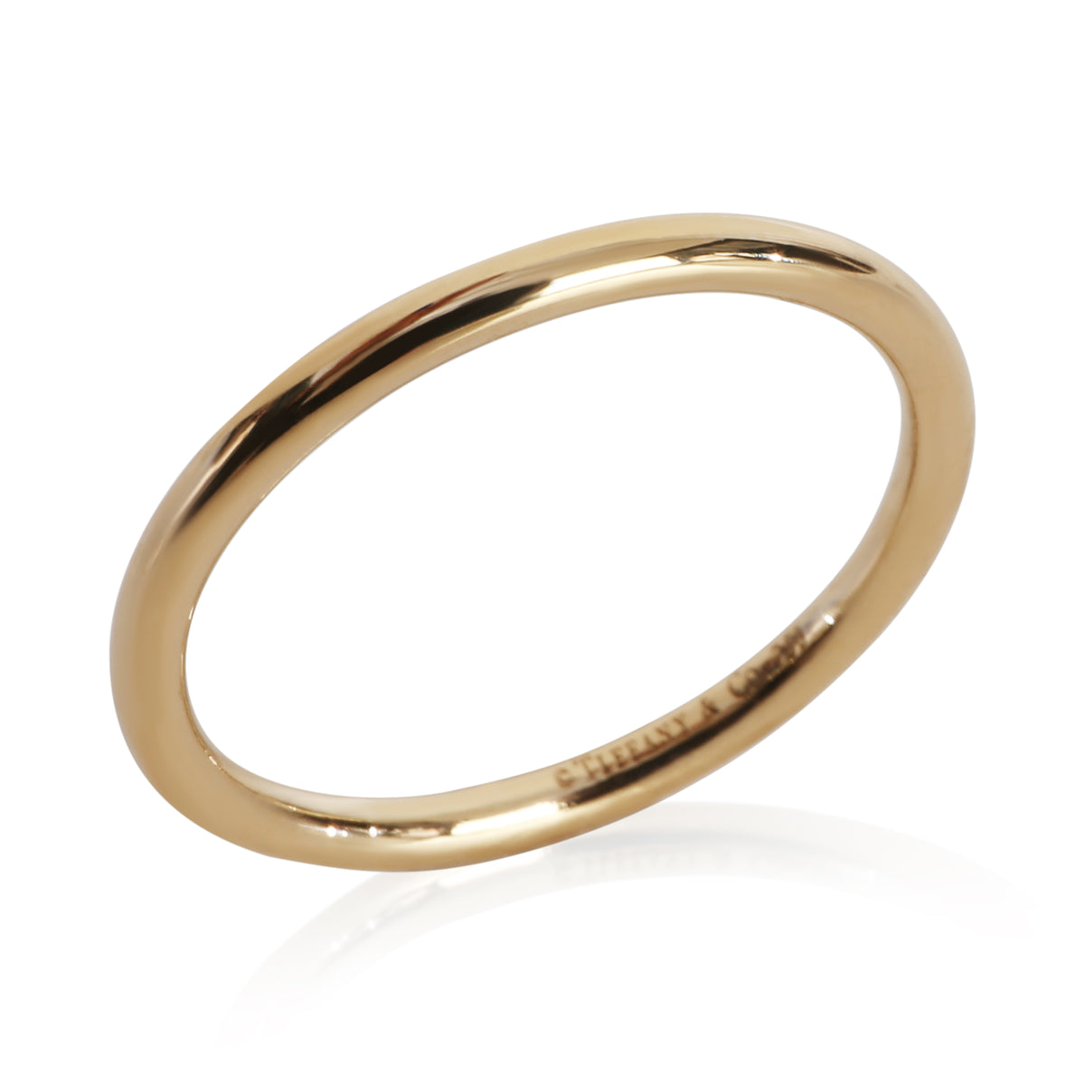 Tiffany & Co. Yellow Gold  1.6mm Round Band bv