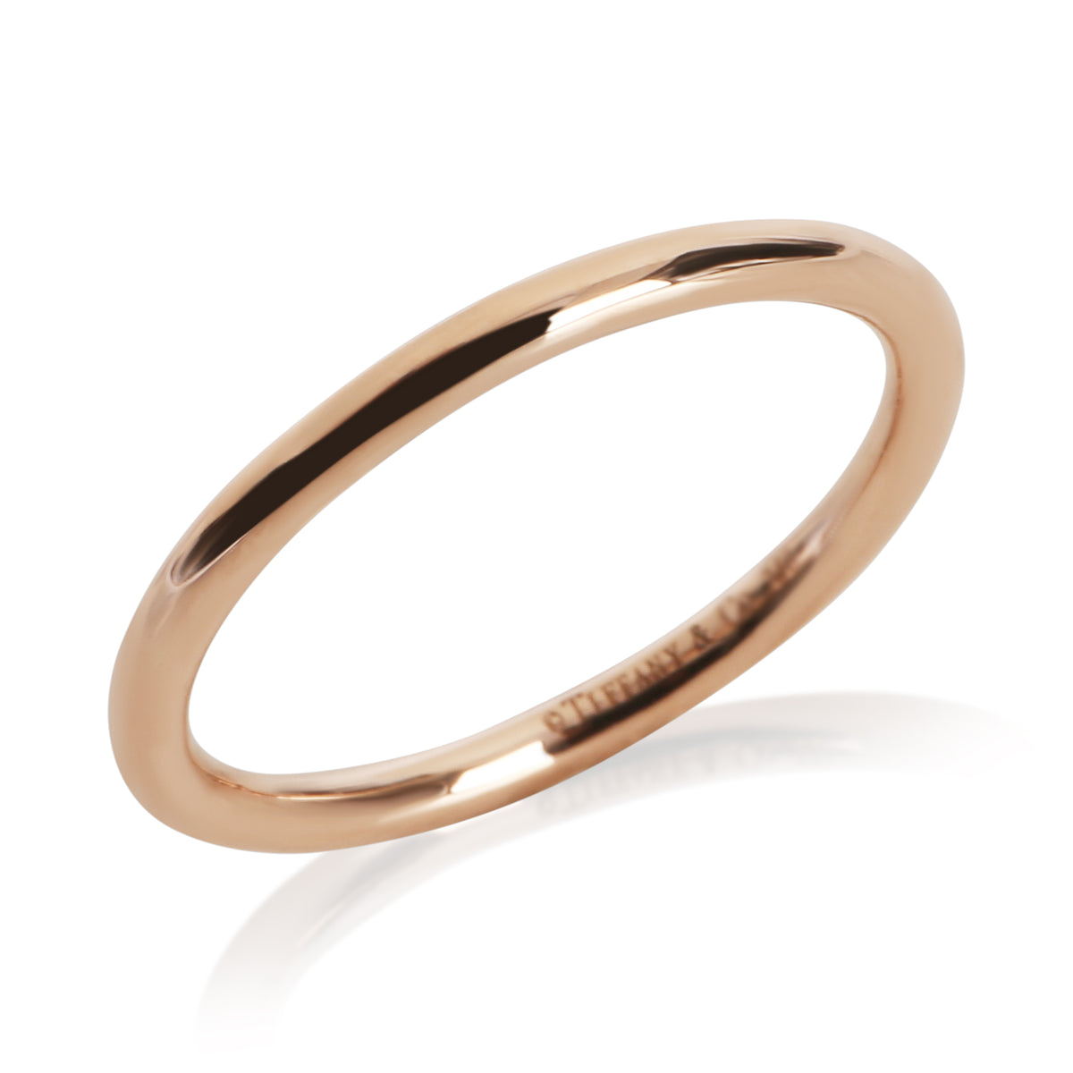 Tiffany & Co. Rose Gold  1.6mm Round Band pv