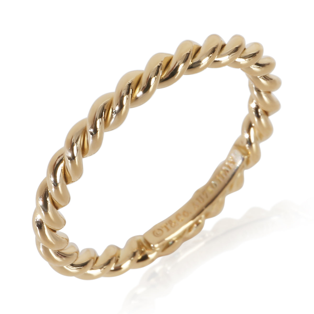 Tiffany & Co. Yellow Gold  Twisted Rope Band bv