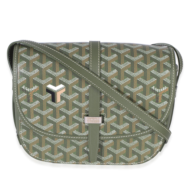 Goyard Khaki ine Canvas Belvedere II PM Handbag id