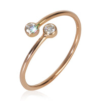 Tiffany & Co. Rose Gold Diamond Elsa Peretti Hoop Ring bv
