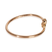 Tiffany & Co. Rose Gold Diamond Elsa Peretti Hoop Ring pv
