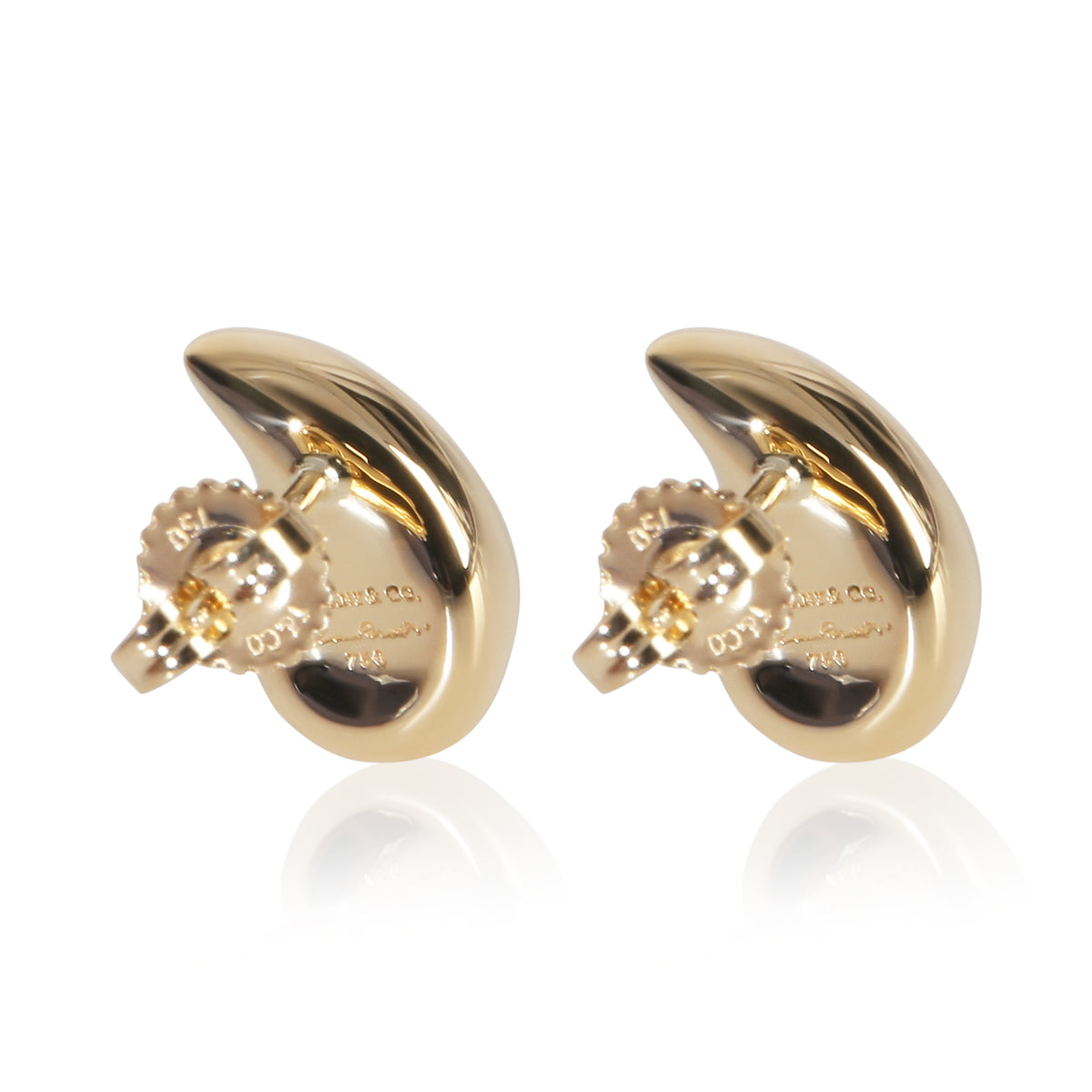 Tiffany & Co. Yellow Gold  Elsa Peretti Teardrop Earrings bv
