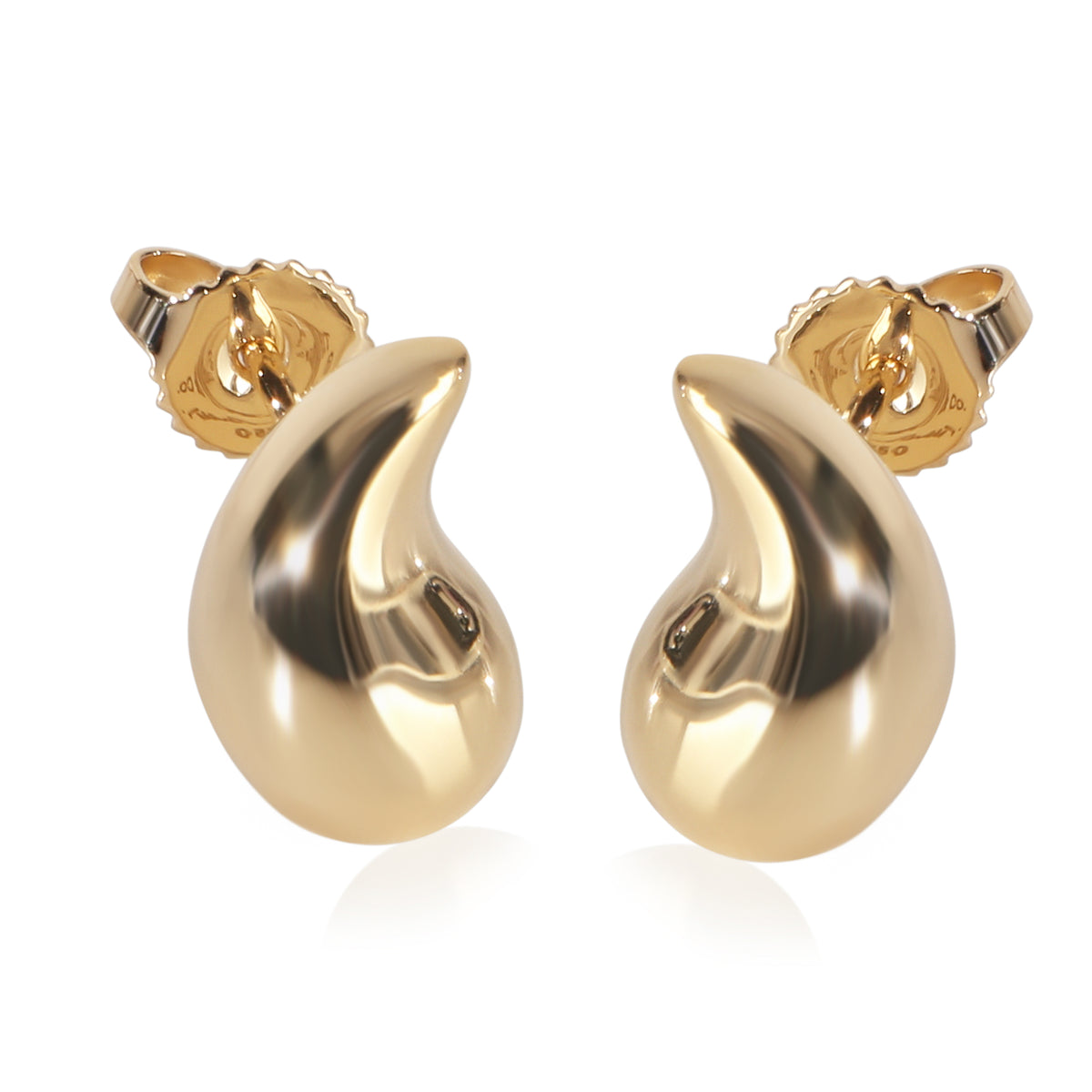 Tiffany & Co. Yellow Gold  Elsa Peretti Teardrop Earrings fv