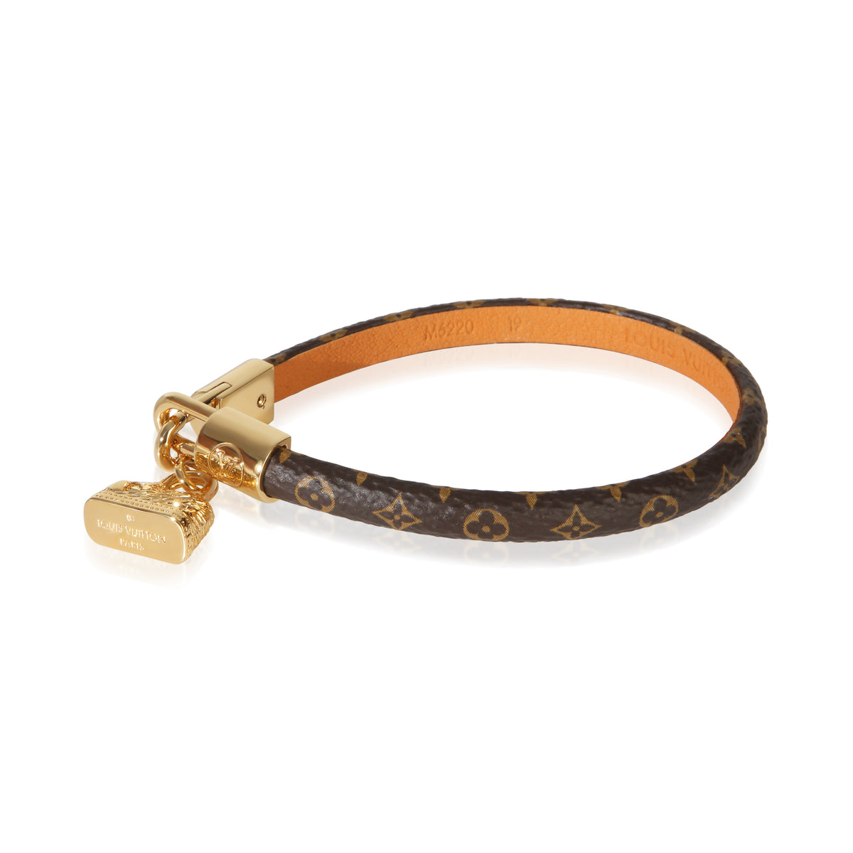 Louis Vuitton Gold Plated  Monogram Canvas Alma Bracelet sv