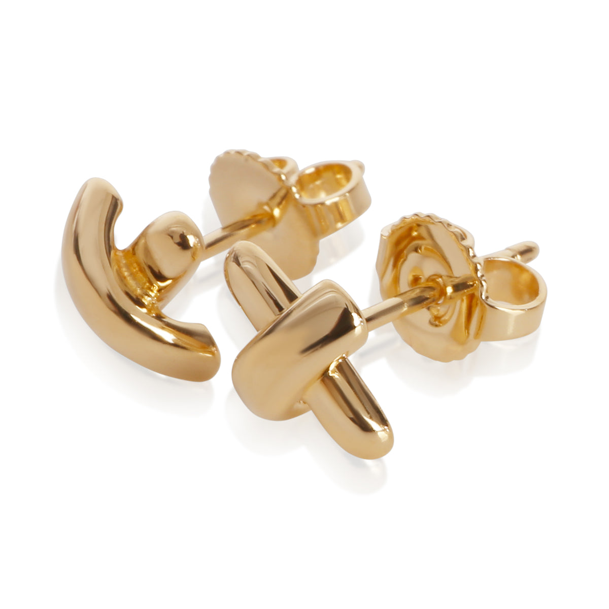 Tiffany & Co. Yellow Gold  Vintage X Stud Earrings sv