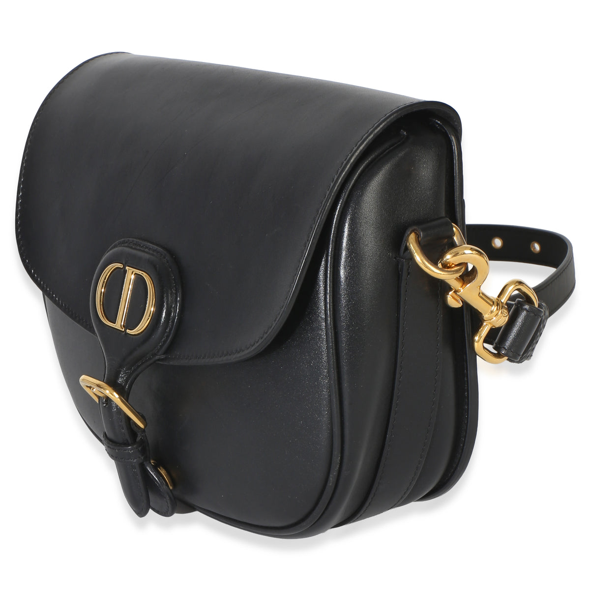 Christian Dior Black Box Calfskin Medium Bobby Flap Bag Handbag 2