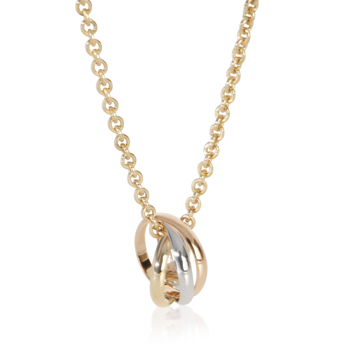 Cartier 3 Tone Gold  Vintage Trinity Pendant fv