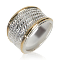 David Yurman Yellow Gold & Sterling Silver  5 Row Cable Band bv