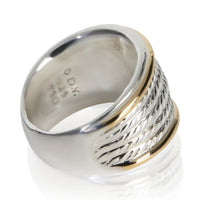 David Yurman Yellow Gold & Sterling Silver  5 Row Cable Band pv