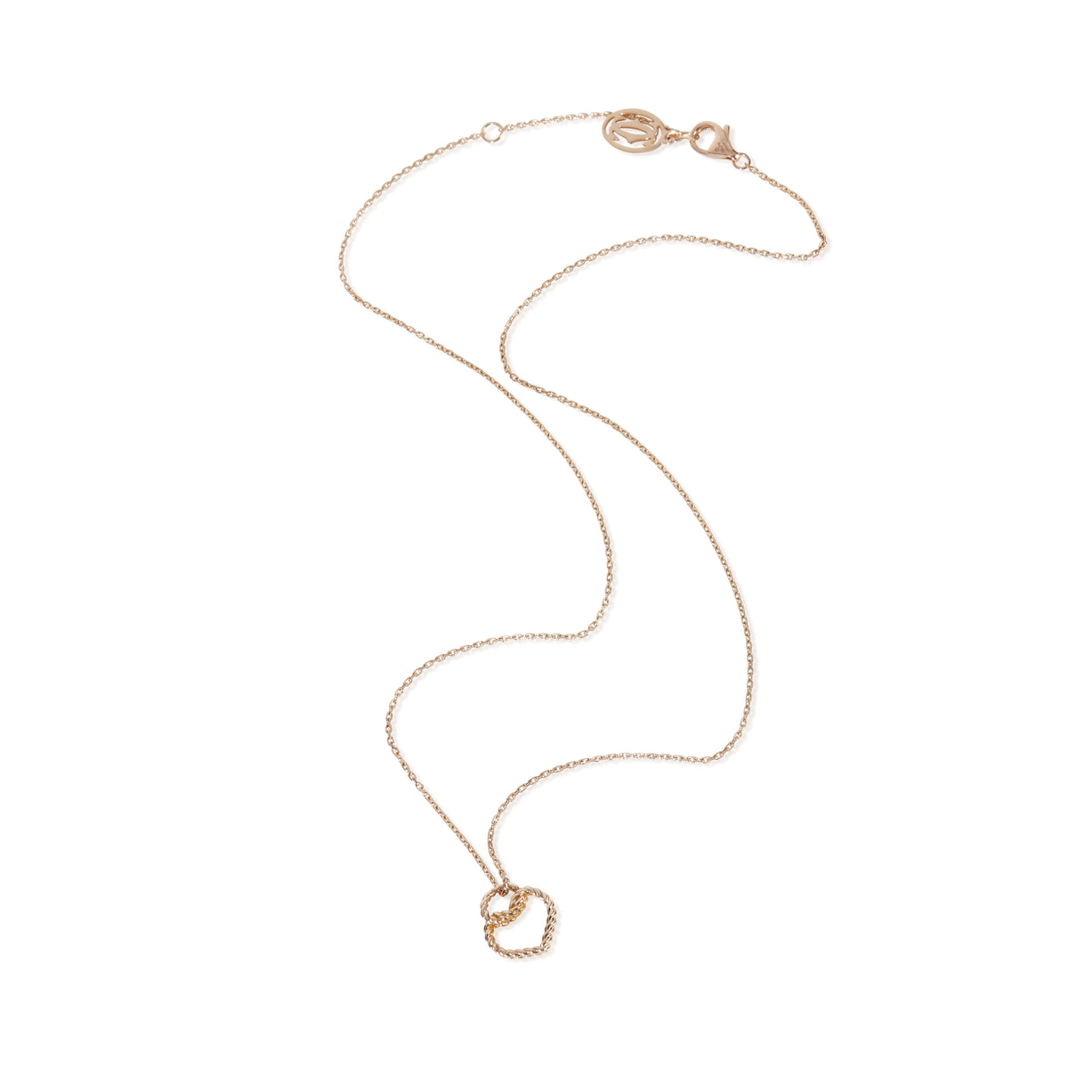 Cartier Rose Gold  Torta Pendant bv
