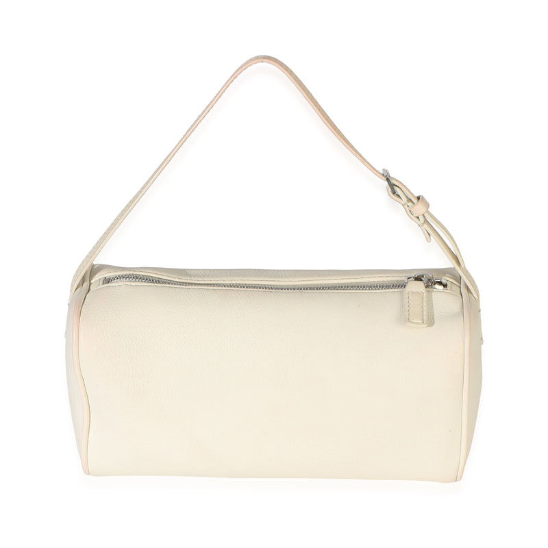 The Row White Grained Calfskin 90's Shoulder Bag Handbag id