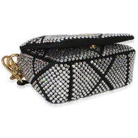 Prada Black Satin Crystal Mini Chain Shoulder Bag Handbag 7