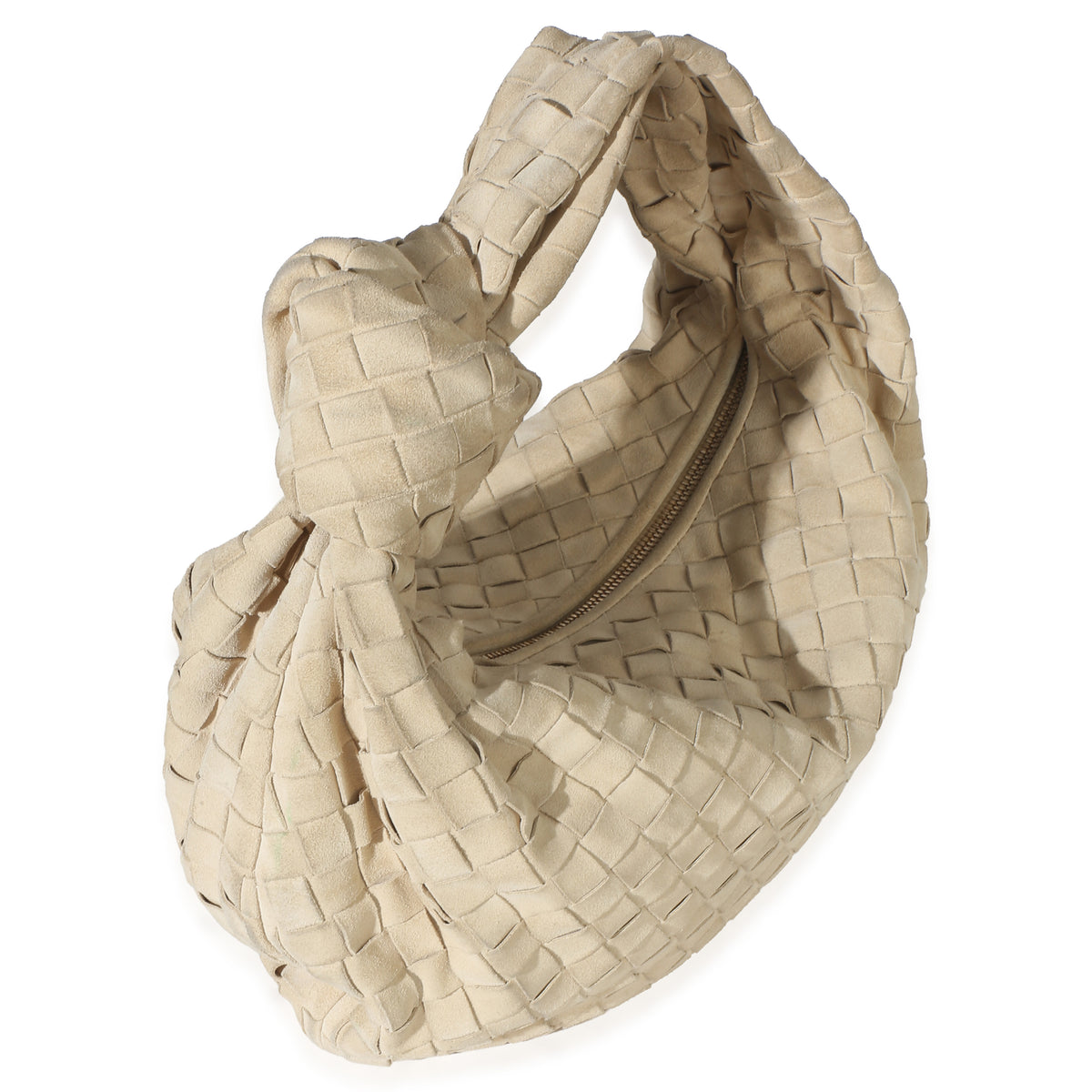 Bottega Veneta Beige Intrecciato Suede Teen Jodie Handbag 3