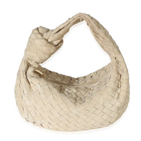 Bottega Veneta Beige Intrecciato Suede Teen Jodie Handbag fv