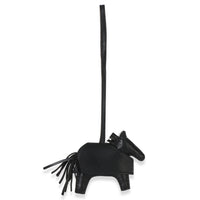 Hermès Black Milo Lambskin Studded Grigri Rodeo Robeo Rock Charm PM 4