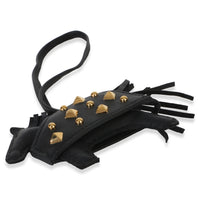 Hermès Black Milo Lambskin Studded Grigri Rodeo Robeo Rock Charm PM 7