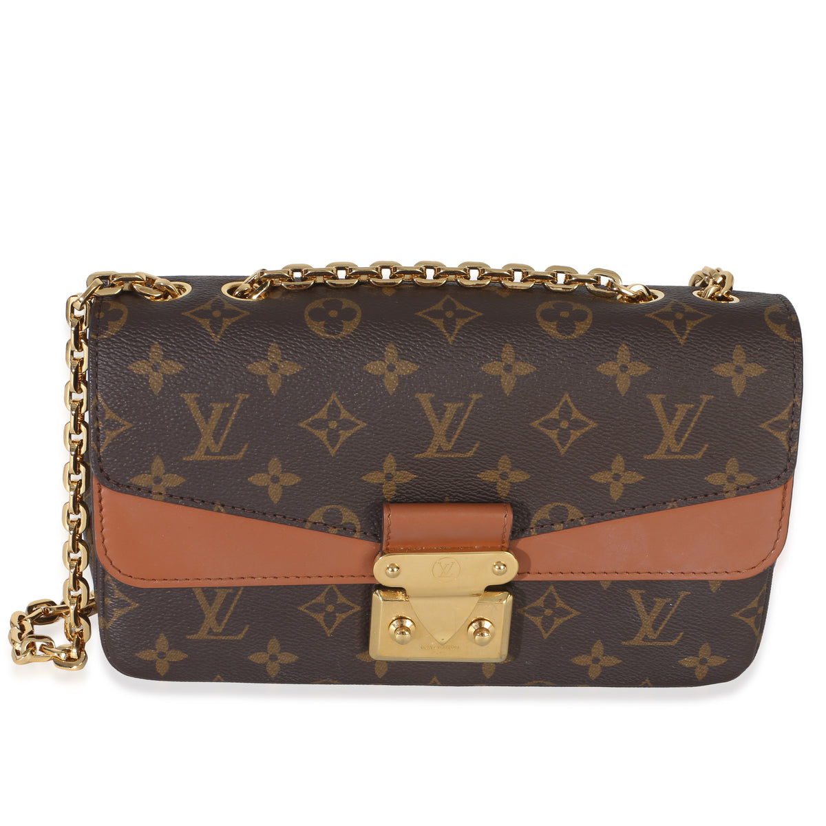 Louis Vuitton Caramel Monogram Canvas Marceau Handbag fv