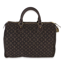 Louis Vuitton Brown Monogram Canvas Mini Lin Speedy 30 Handbag id