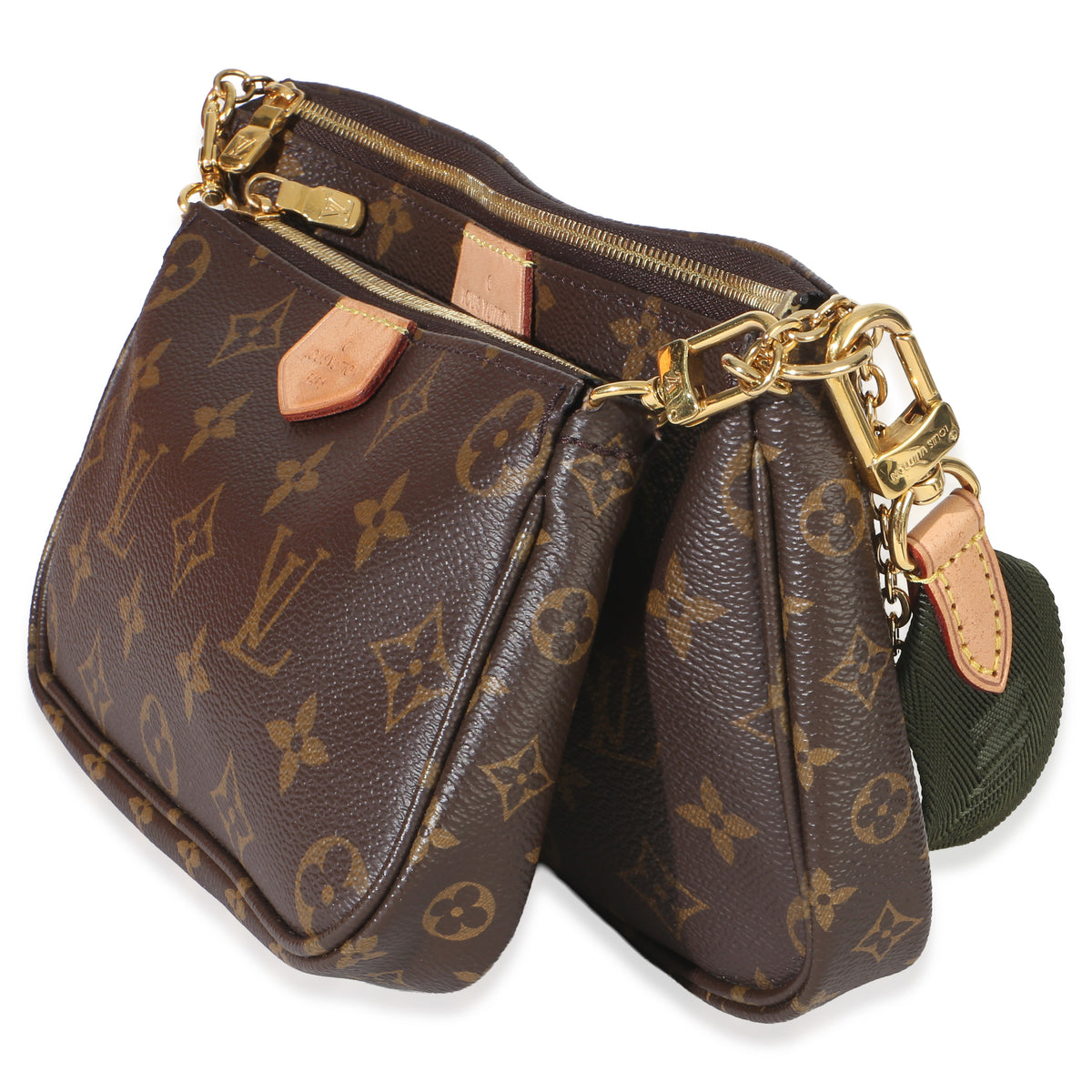 Louis Vuitton Khaki Monogram Canvas Multi Pochette Accessoires Handbag 2