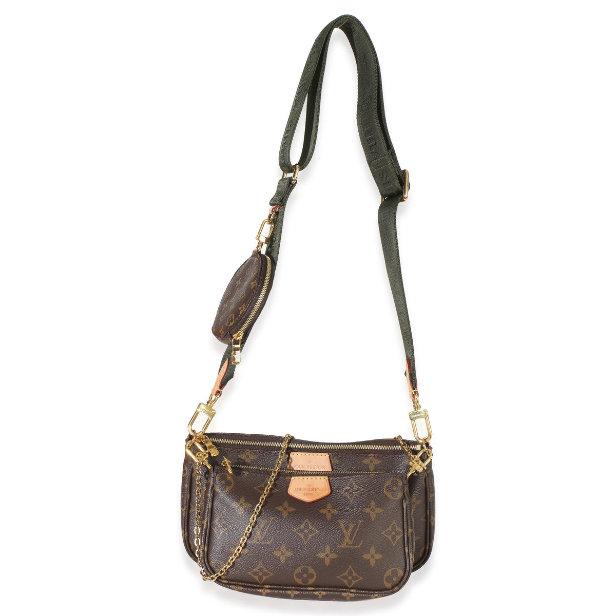 Louis Vuitton Khaki Monogram Canvas Multi Pochette Accessoires Handbag 8