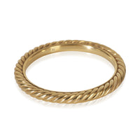 David Yurman Yellow Gold  2mm Cable Band bv