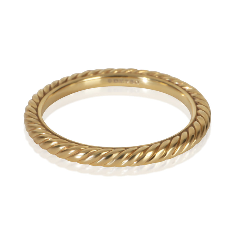 David Yurman Yellow Gold  2mm Cable Band fv