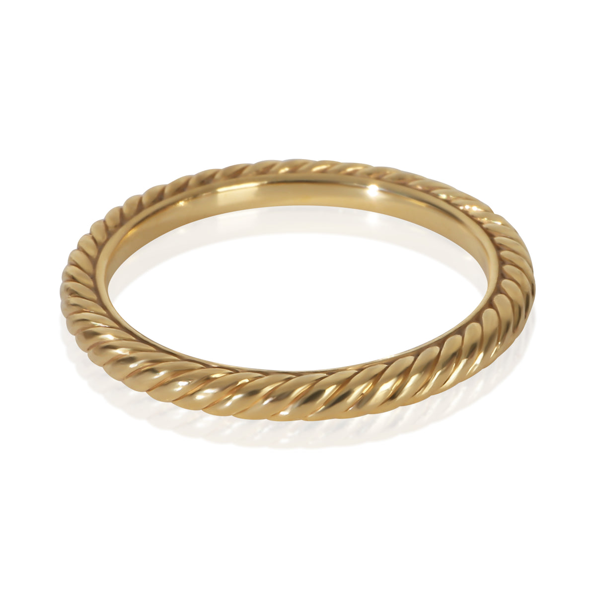 David Yurman Yellow Gold  2mm Cable Band pv