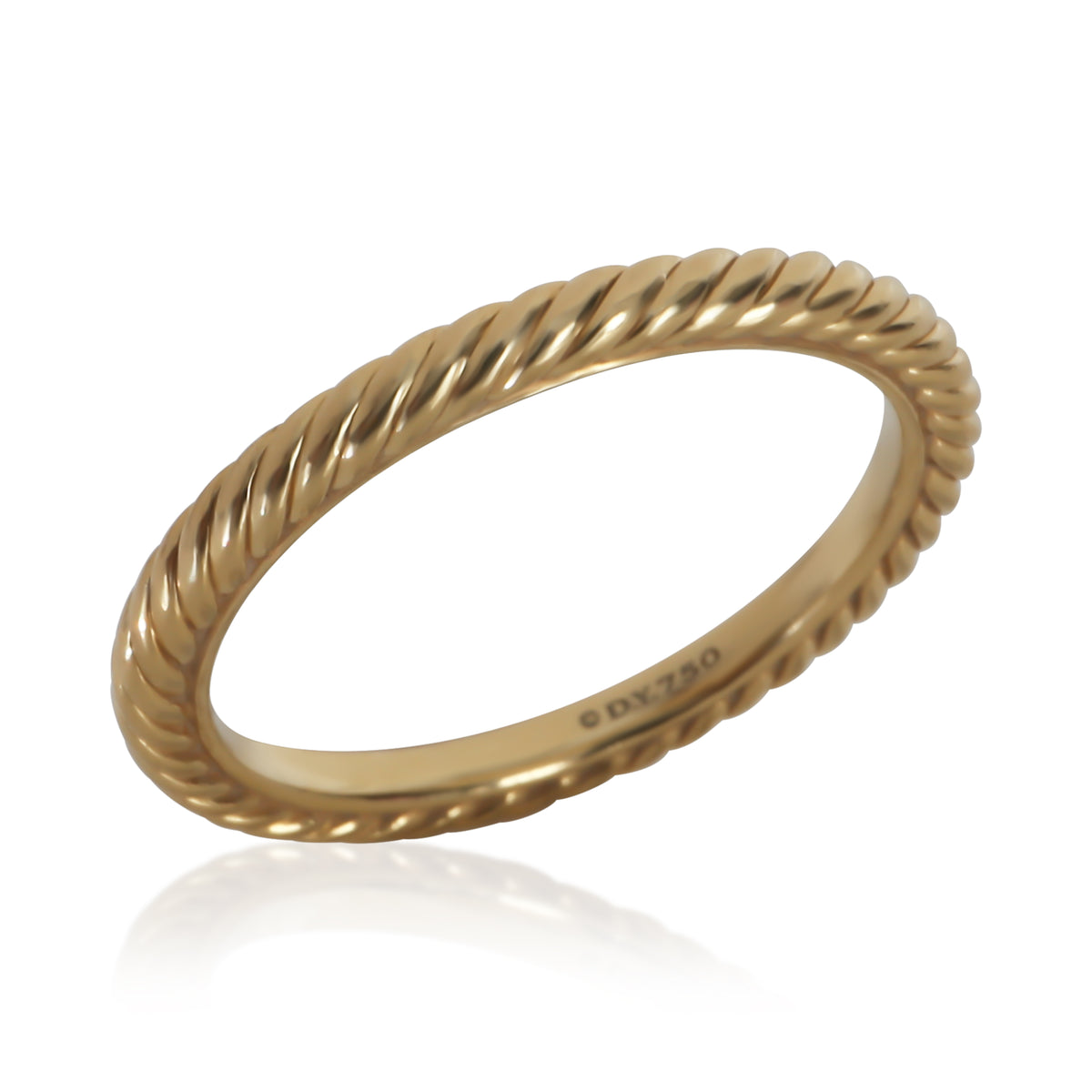 David Yurman Yellow Gold  2mm Cable Band sv