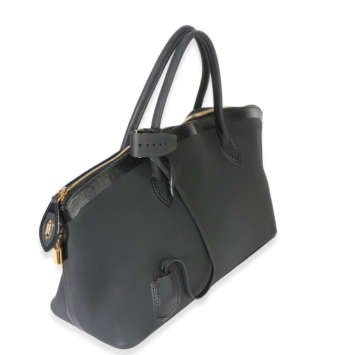 Louis Vuitton Black Calfskin Obsession Lockit East West Bag Handbag 3
