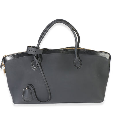 Louis Vuitton Black Calfskin Obsession Lockit East West Bag Handbag fv