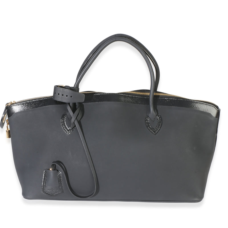 Louis Vuitton Black Calfskin Obsession Lockit East West Bag Handbag id