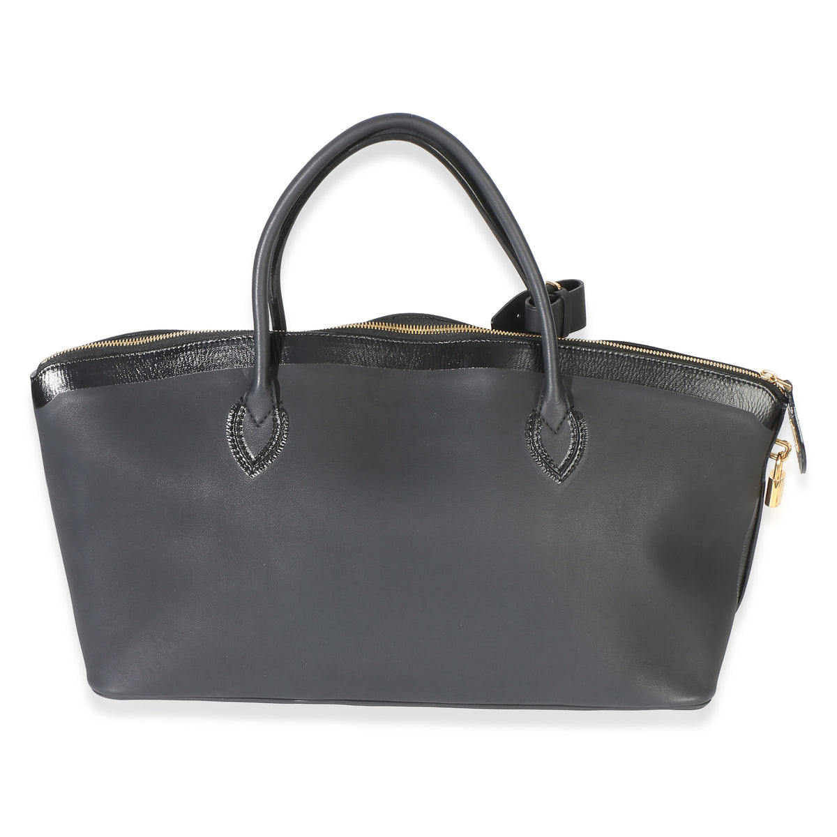 Louis Vuitton Black Calfskin Obsession Lockit East West Bag Handbag 4