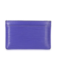 Louis Vuitton Purple Epi Card Holder Wallet fv