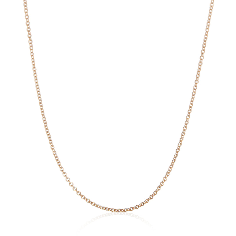 Tiffany & Co. Rose Gold  Elsa Peretti Cable Chain Necklace fv