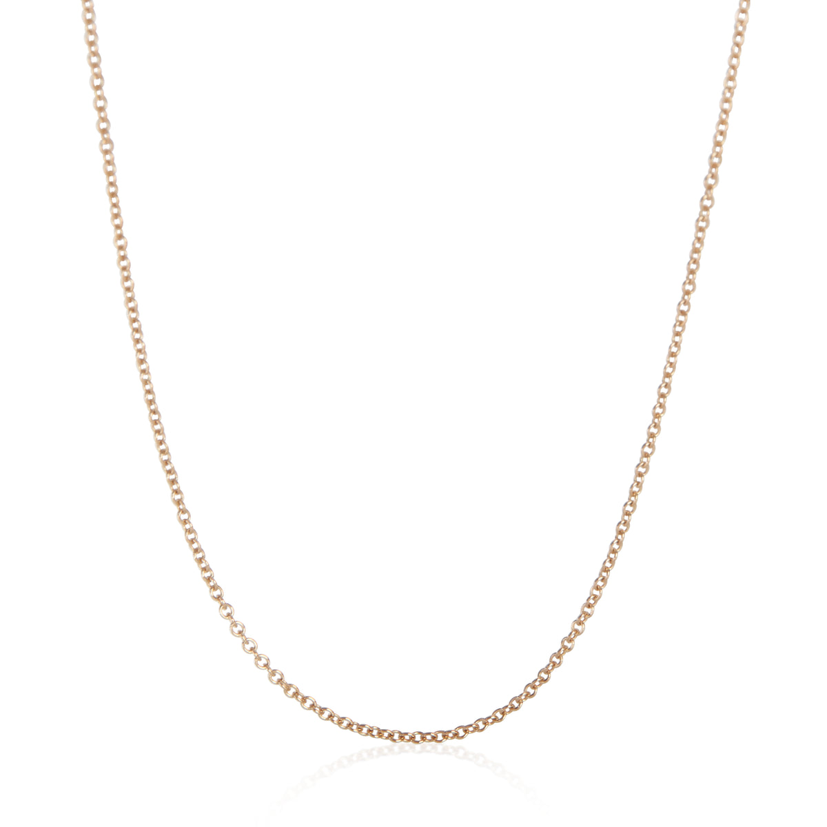 Tiffany & Co. Rose Gold  Elsa Peretti Cable Chain Necklace fv